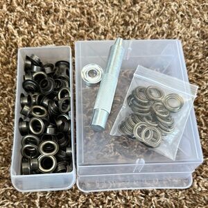Metal Eyelet Grommet Kit with Tool